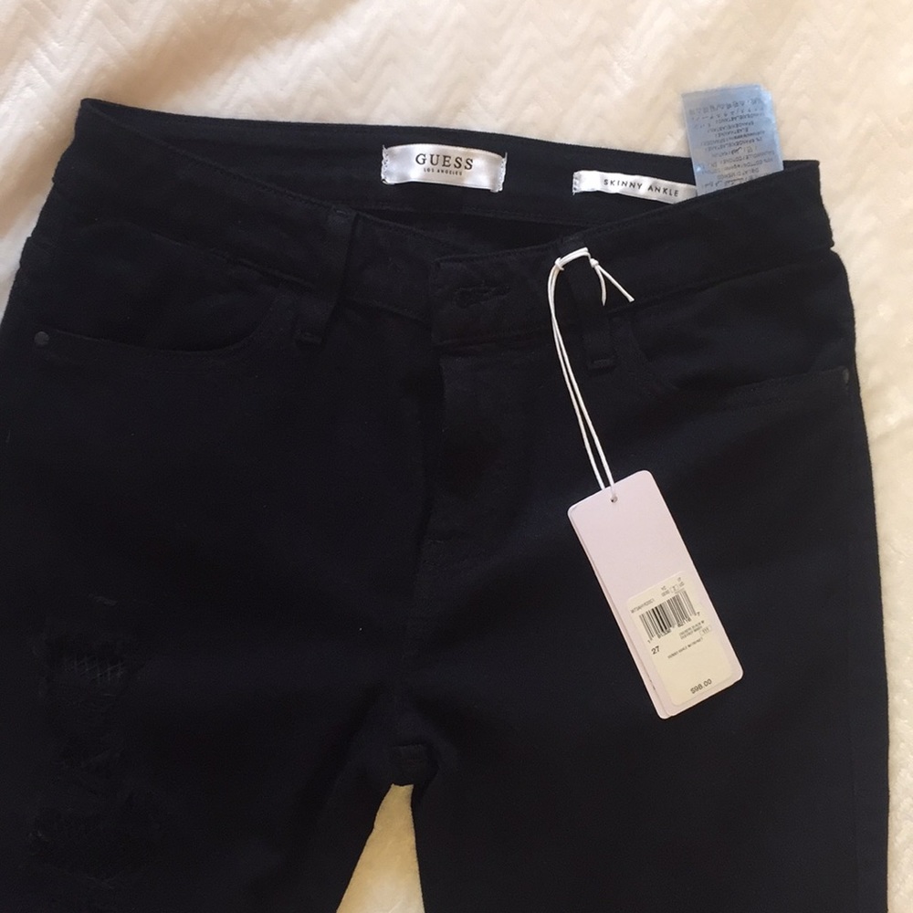 black guess pants